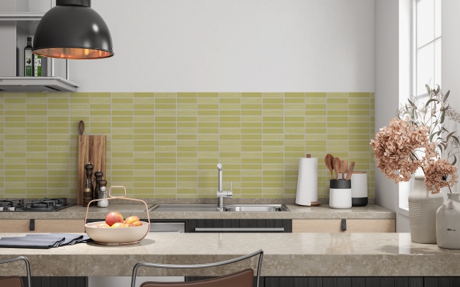 Küchenrückwand Hellgrün Mosaik