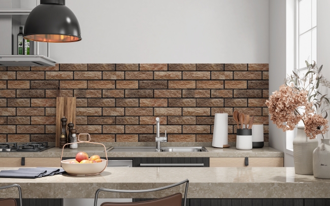 Küchenrückwand Wand Ziegelstein