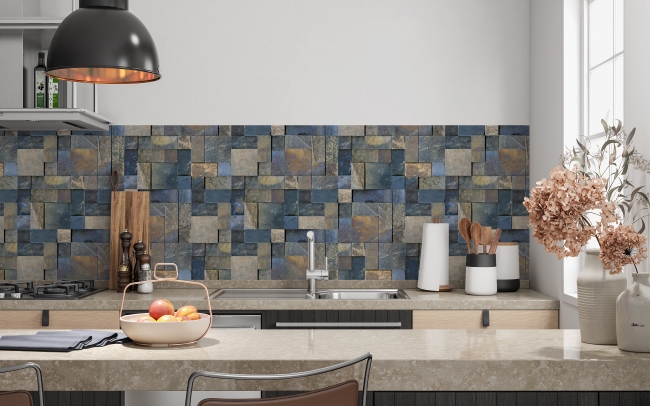 Küchenrückwand Marmor Mosaik