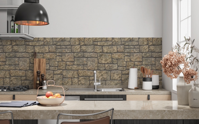 Küchenrückwand Griechische Steinwand