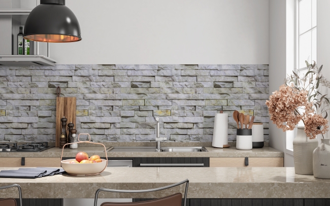 Küchenrückwand Moderne Steinwand