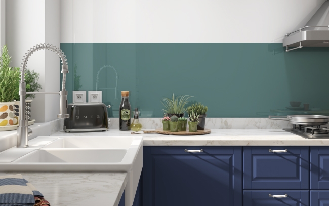 Küchenrückwand PaleTurquoise4 (102 139 139) #668B8B
