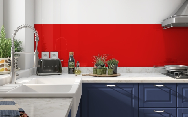 Küchenrückwand Red2 (238 0 0) #EE0000