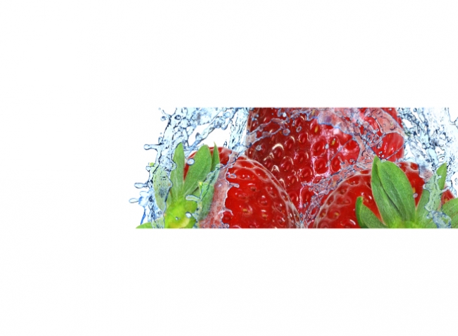 Küchenrückwand Erdbeer Splash