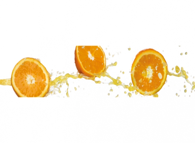 Küchenrückwand Orange Splash