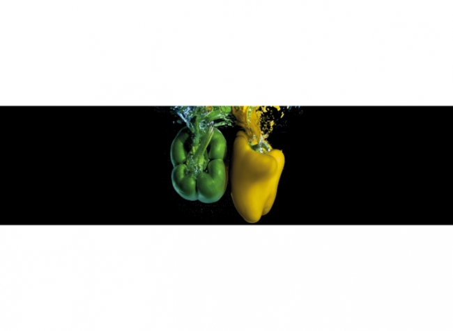 Küchenrückwand Grün Gelbe Paprika