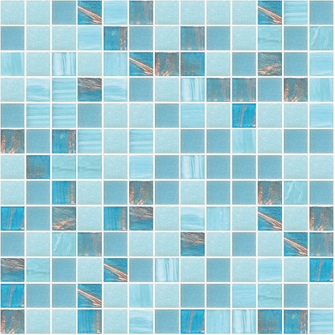 Küchenrückwand Glasmosaik Blau