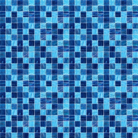 Küchenrückwand Blau Mix Mosaik