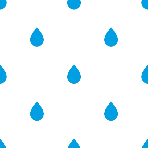 Küchenrückwand Himmelblaue Regentropfen