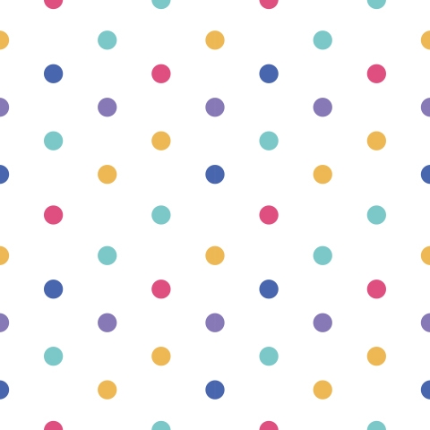 Küchenrückwand Colourful Polka Dot
