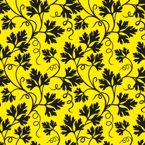 Küchenrückwand Gelber Floral