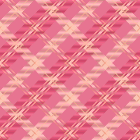 Küchenrückwand Pinke Plaid Karo