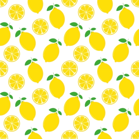 Küchenrückwand Zitronen Muster