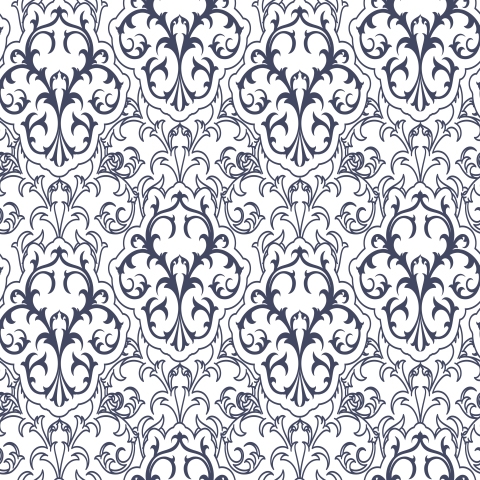 Küchenrückwand Damask Design