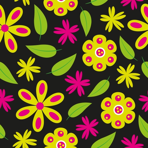 Küchenrückwand Floral Pattern