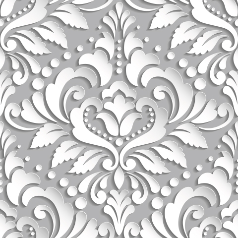 Küchenrückwand Damask Muster