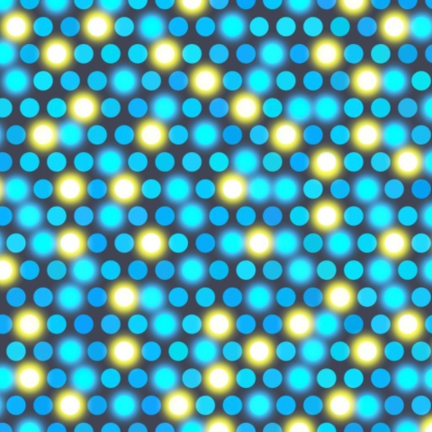Küchenrückwand Gelb Blau Lichtpunkte
