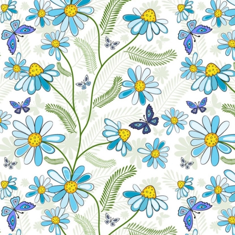 Küchenrückwand Boho Blumen