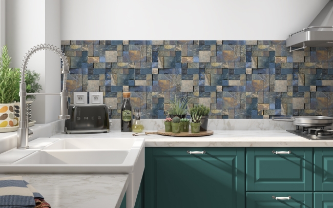 Spritzschutz Küche Marmor Mosaik