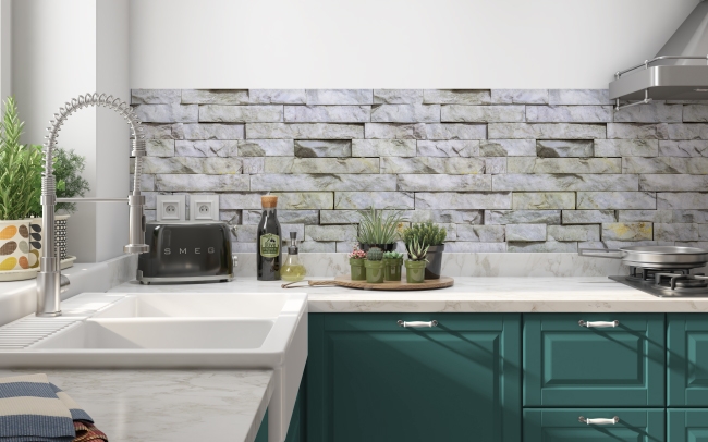 Küchenrückwand Moderne Steinwand