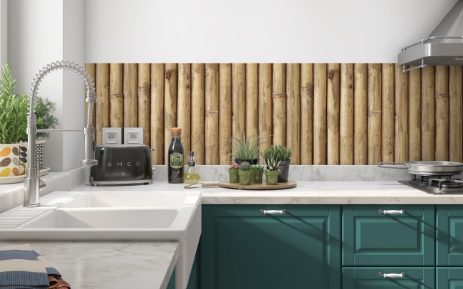 Küchenrückwand Bambus Natur