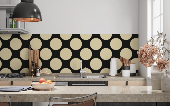 Küchenrückwand Big Polka Dots
