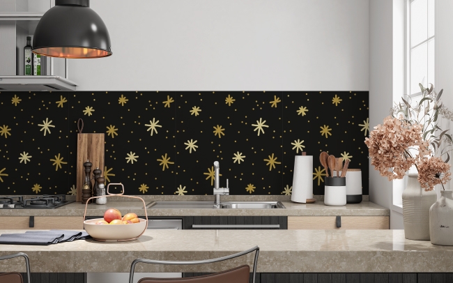 Küchenrückwand Stern Zeichnung