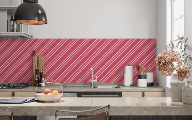 Küchenrückwand Diagonale Linien