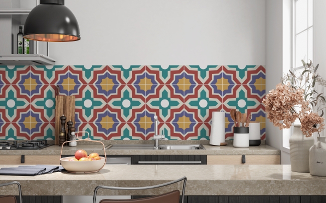 Küchenrückwand Moroccan Muster