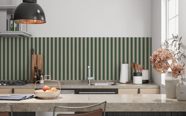 Küchenrückwand Grün Farbene Linien