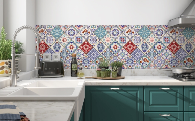 Küchenrückwand Marrakesh Patchwork