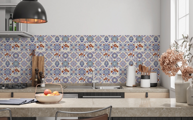 Küchenrückwand Andalusische Patchwork
