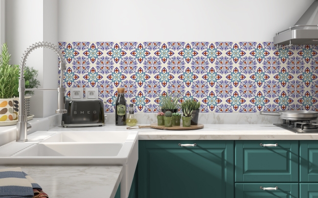 Küchenrückwand Osmanische Keramikfliesen