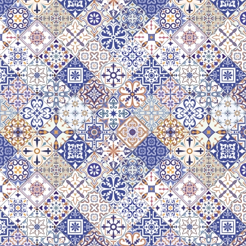 Küchenrückwand Andalusische Muster