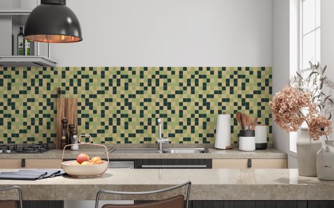 Spritzschutz Küche Mosaikfliese Grün
