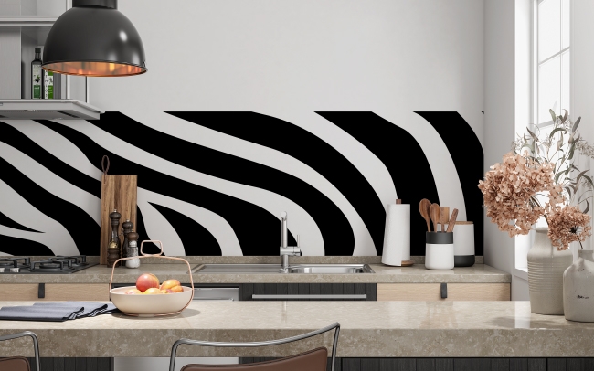 Spritzschutz Küche Zebra Muster