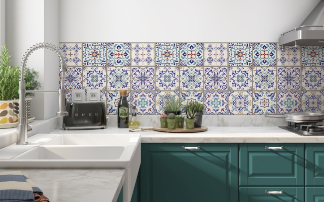Spritzschutz Küche Moroccan Tiles