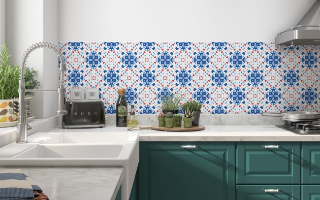 Spritzschutz Küche Kunstvolle Mosaik