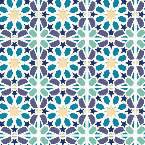 Spritzschutz Arabic Islamic Pattern