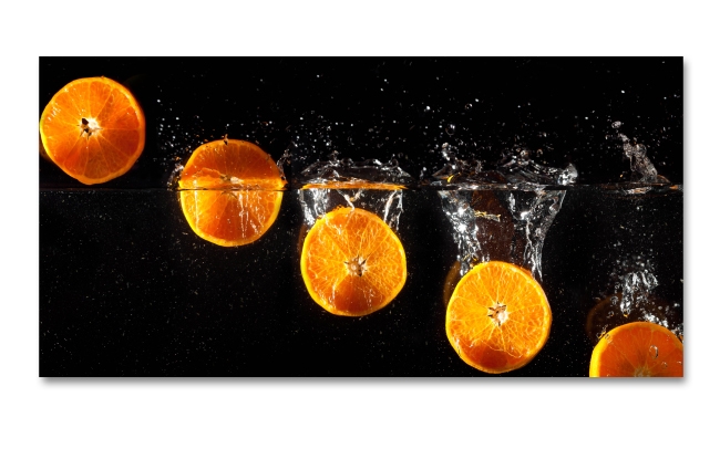 Spritzschutz Küche Frische Orangen