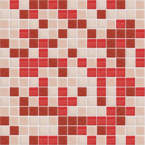 Spritzschutz Küche Rot Beige Mosaik