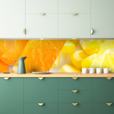 Spritzschutz Küche Gelb Orange