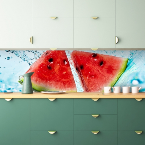 Spritzschutz Küche Wassermelonen Splash
