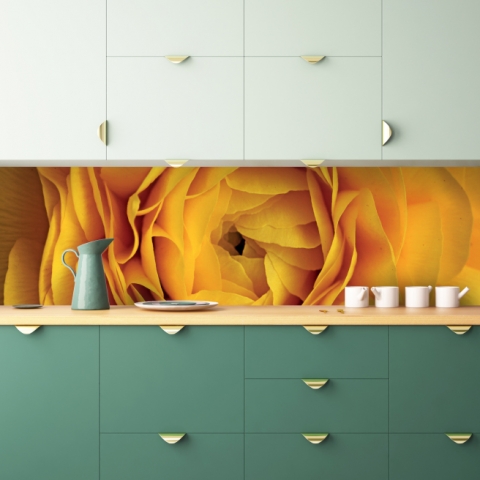 Spritzschutz Küche Gelbe Blume