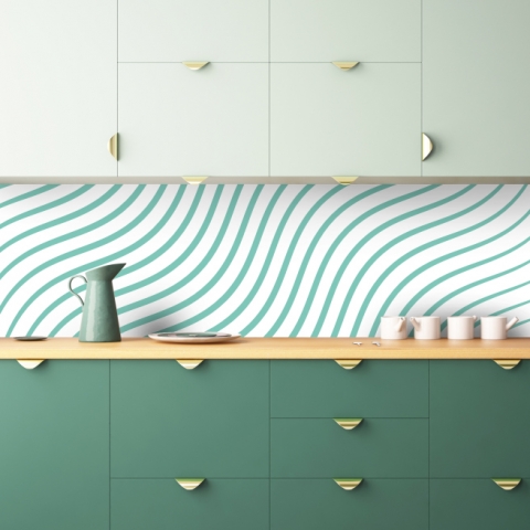 Spritzschutz Küche Wellen Design