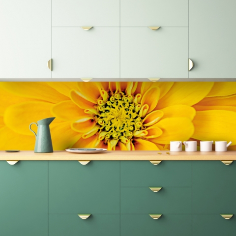 Spritzschutz Küche Gelbe Blume