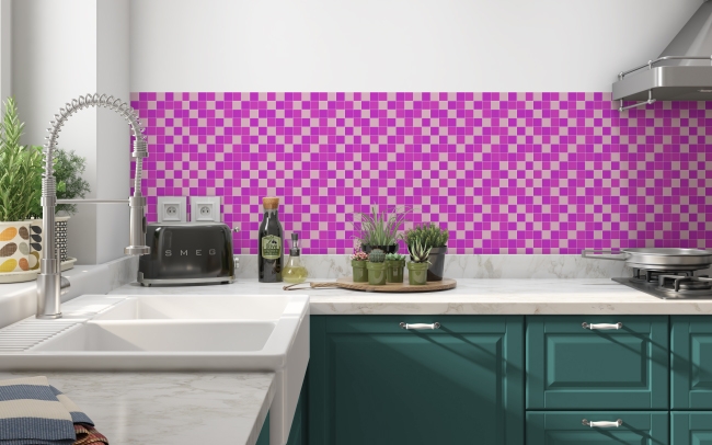 Spritzschutz Küche Pink Mosaikstein