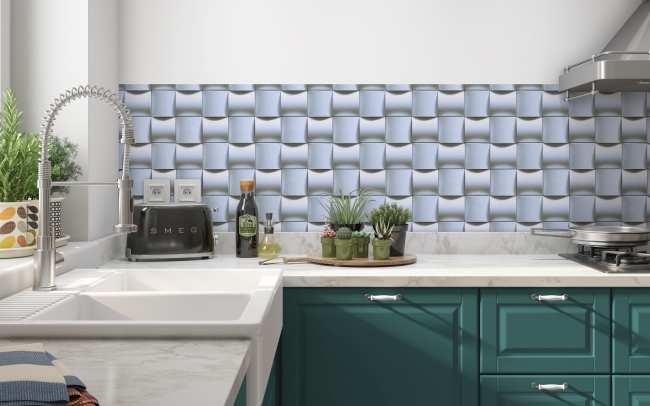 Spritzschutz Küche 3D Mosaik Stein