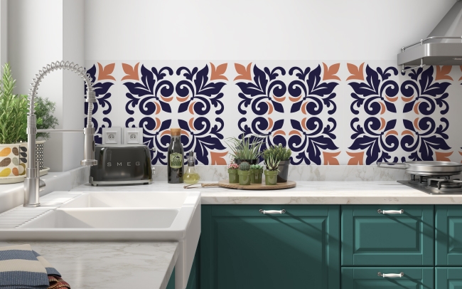 Spritzschutz Küche Ornament Muster