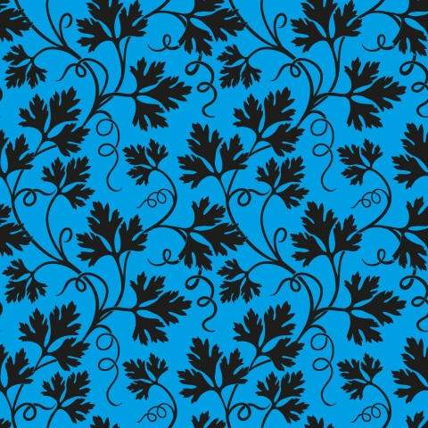 Spritzschutz Küche Blauer Floral